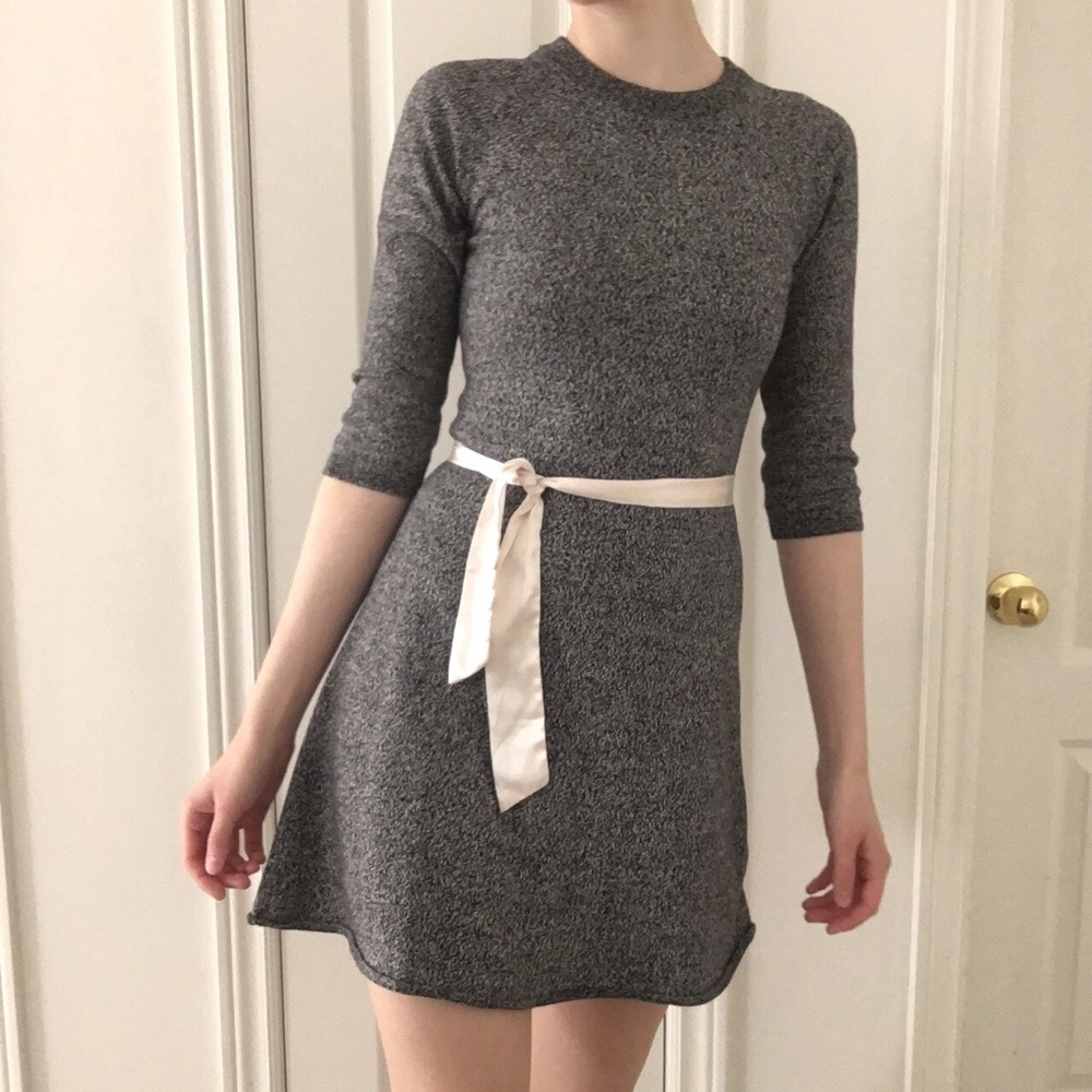 SOLD! Aritzia Sunday Best Tolle Dress Grey Knit Sweater